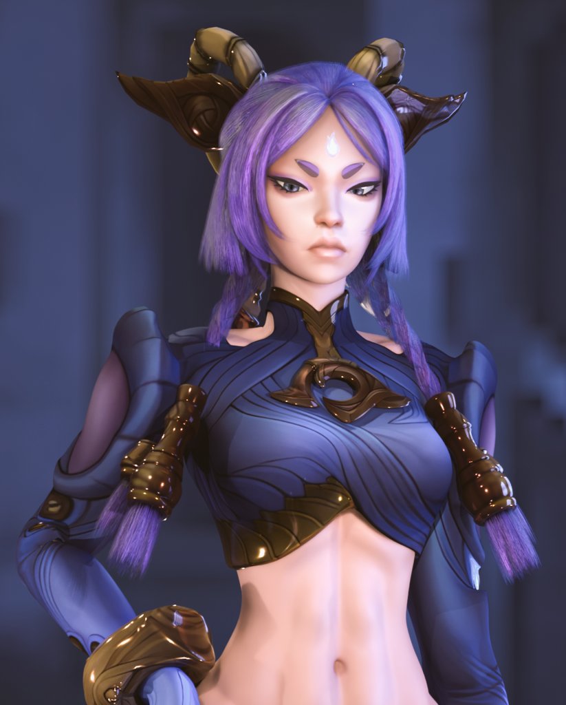Should I do something with her in the future 🤔 ?

#Yunara #LeagueOfLegends #3d