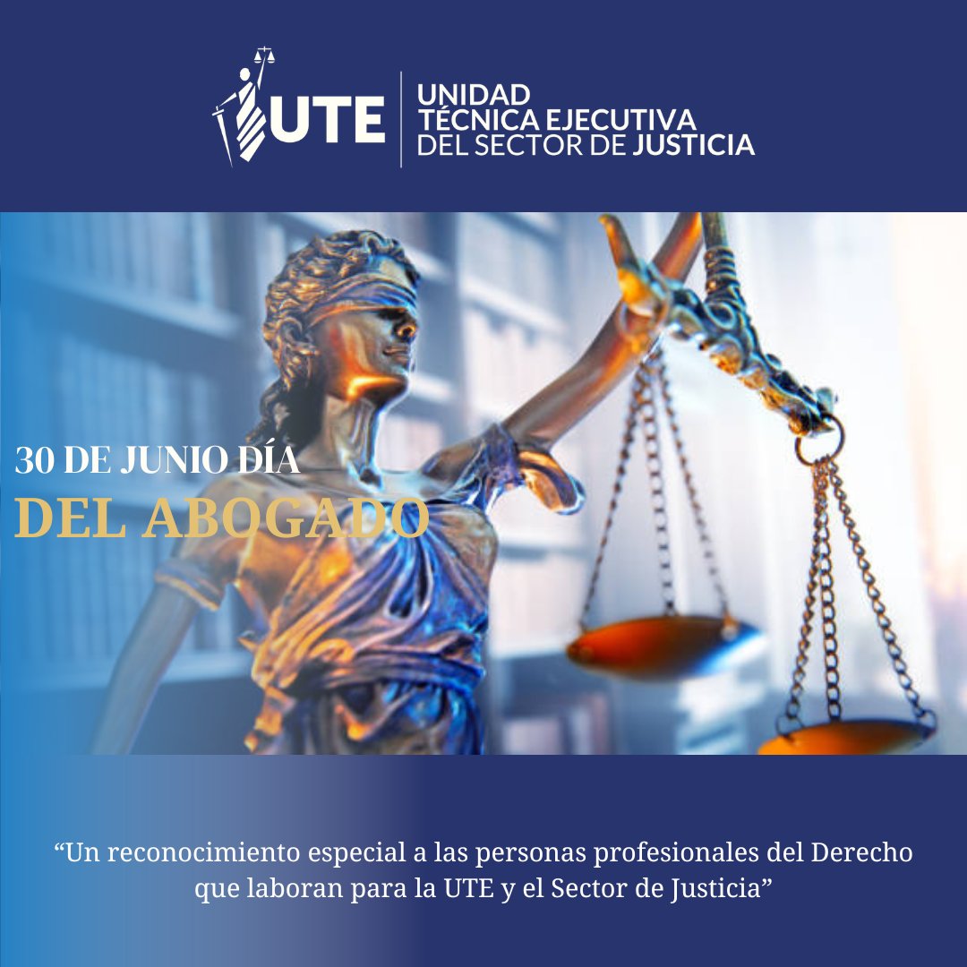 #EfemérideUTE | ¡ Felicidades en su día a las personas profesionales del Derecho!