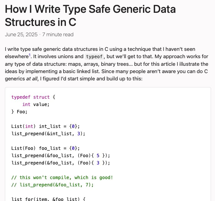 DanielcHooper's tweet image. New Post: How I Write Type Safe Generic Data Structures in C
danielchasehooper.com/posts/typechec…