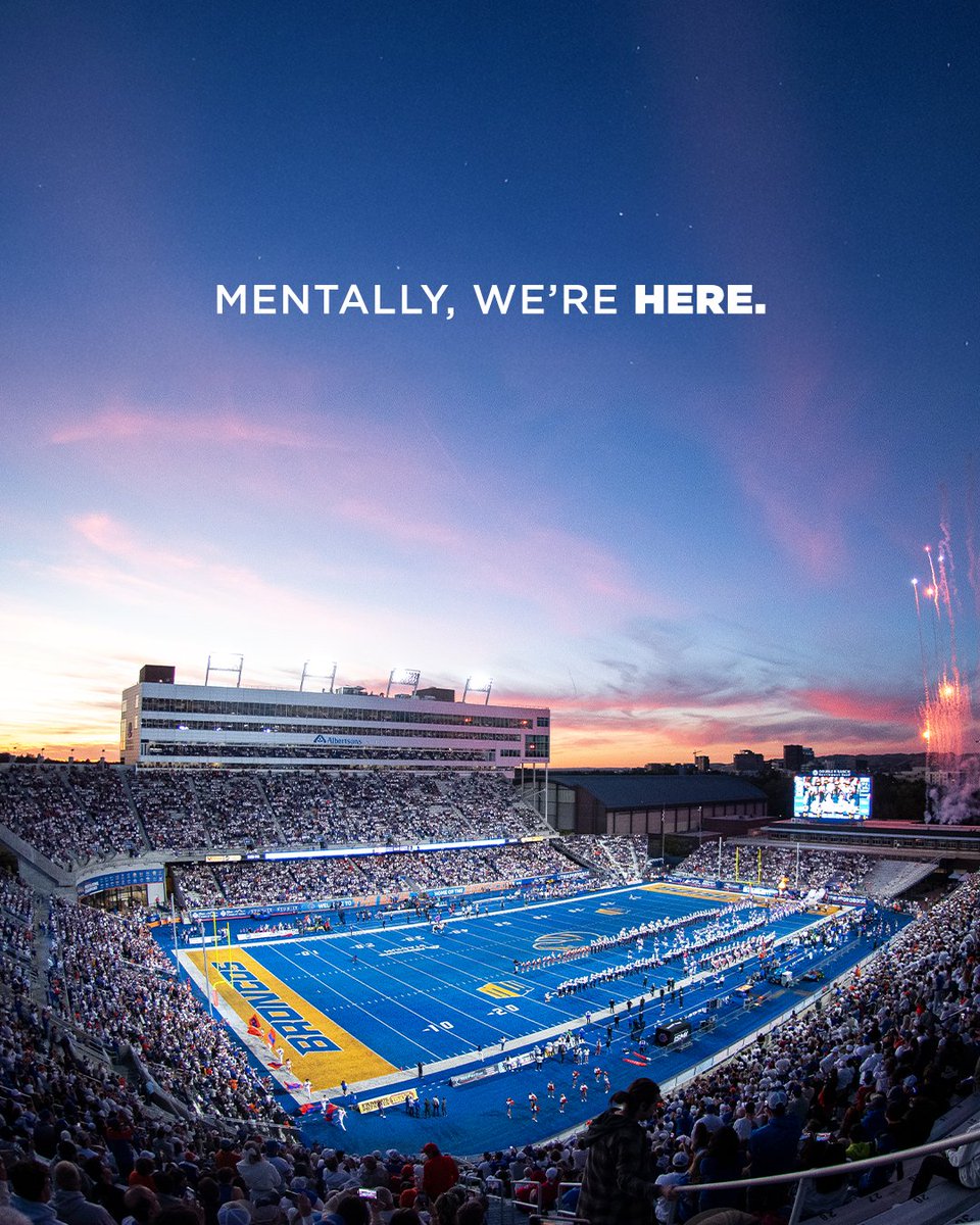 Mentally, we're here.