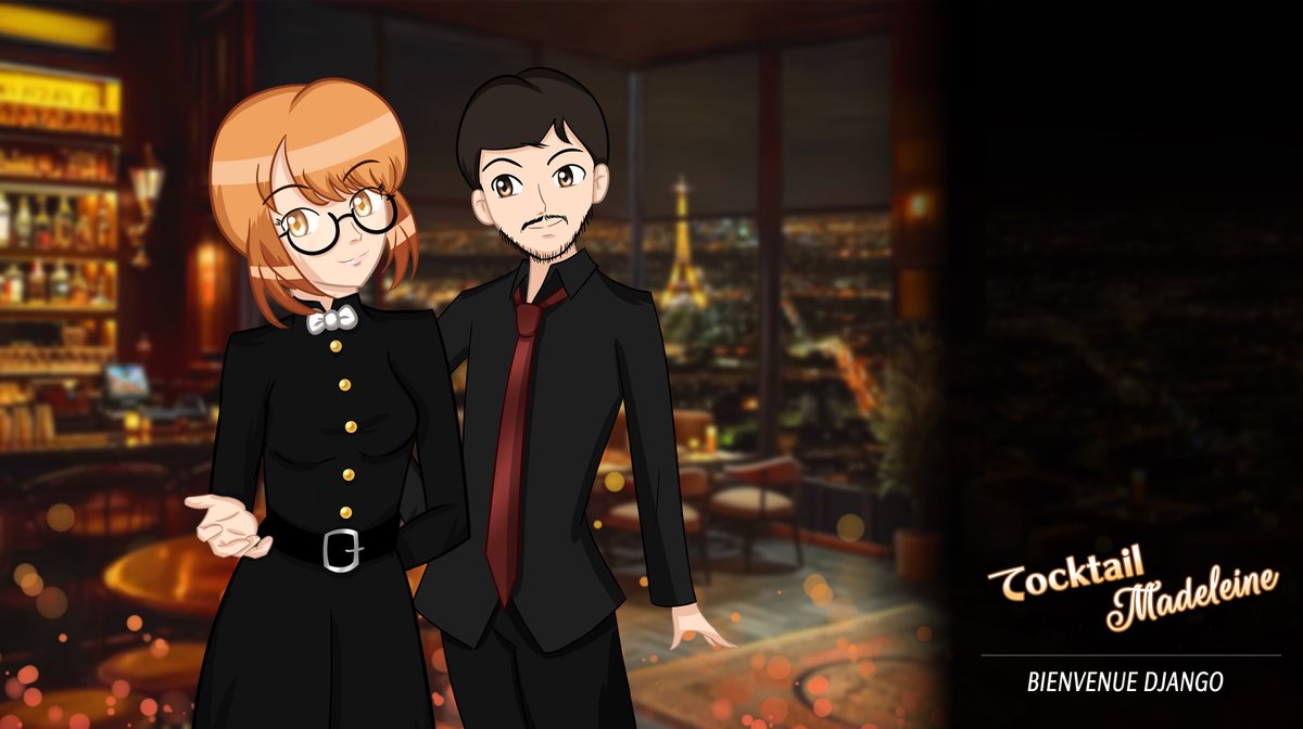 Nous souhaitons la bienvenue à <a href="/Djangorigami/">Đjango</a> pour son arrivée à la Cocktail Madeleine 🍹