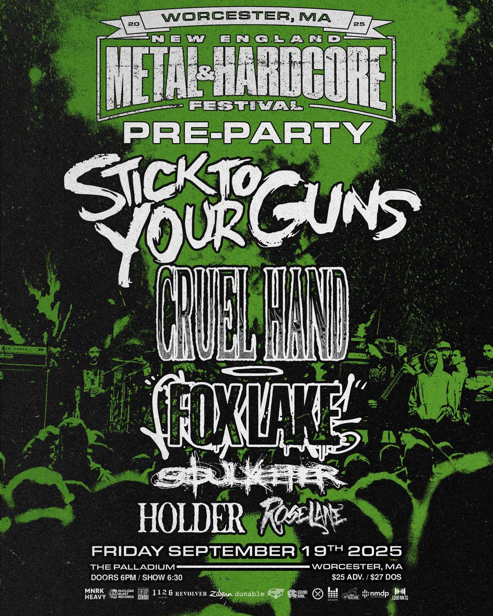 Fox Lake (@foxlakeco) on Twitter photo We’ve been added to the <a href="/NEMHF_Official/">New England Metal & Hardcore Fest</a> preshow with <a href="/STYGoc/">Stick To Your Guns</a>, <a href="/CruelHandHC/">CRUEL</a>, <a href="/soulkeepercult/">SФULKEEPER</a>, Holder, and Roselane 😈
Tickets on sale now and moving fast so don’t miss out
❤️🫵🏻 We’ve been added to the <a href="/NEMHF_Official/">New England Metal & Hardcore Fest</a> preshow with <a href="/STYGoc/">Stick To Your Guns</a>, <a href="/CruelHandHC/">CRUEL</a>, <a href="/soulkeepercult/">SФULKEEPER</a>, Holder, and Roselane 😈
Tickets on sale now and moving fast so don’t miss out
❤️🫵🏻