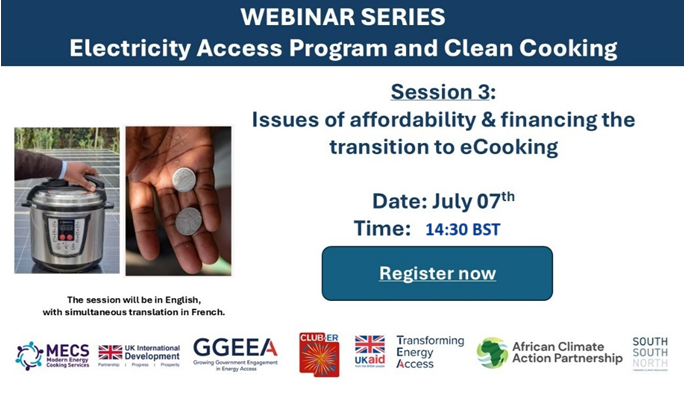 Registration is open for the 3rd event of a webinar series exploring the intersection of cooking technologies &amp; electrification policies, which aims to provide a comprehensive overview of the financial challenges hindering widespread adoption of eCooking: mecs.org.uk/webinar-announ…