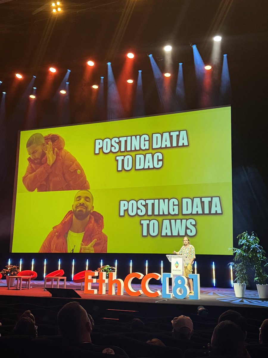 vincentLg's tweet image. My feeling after the @bkiepuszewski talk today at @EthCC:
What @l2beat brings to the ecosystem is essential. Beyond education, their framework pushes everyone to do better, another win for building transparently.
