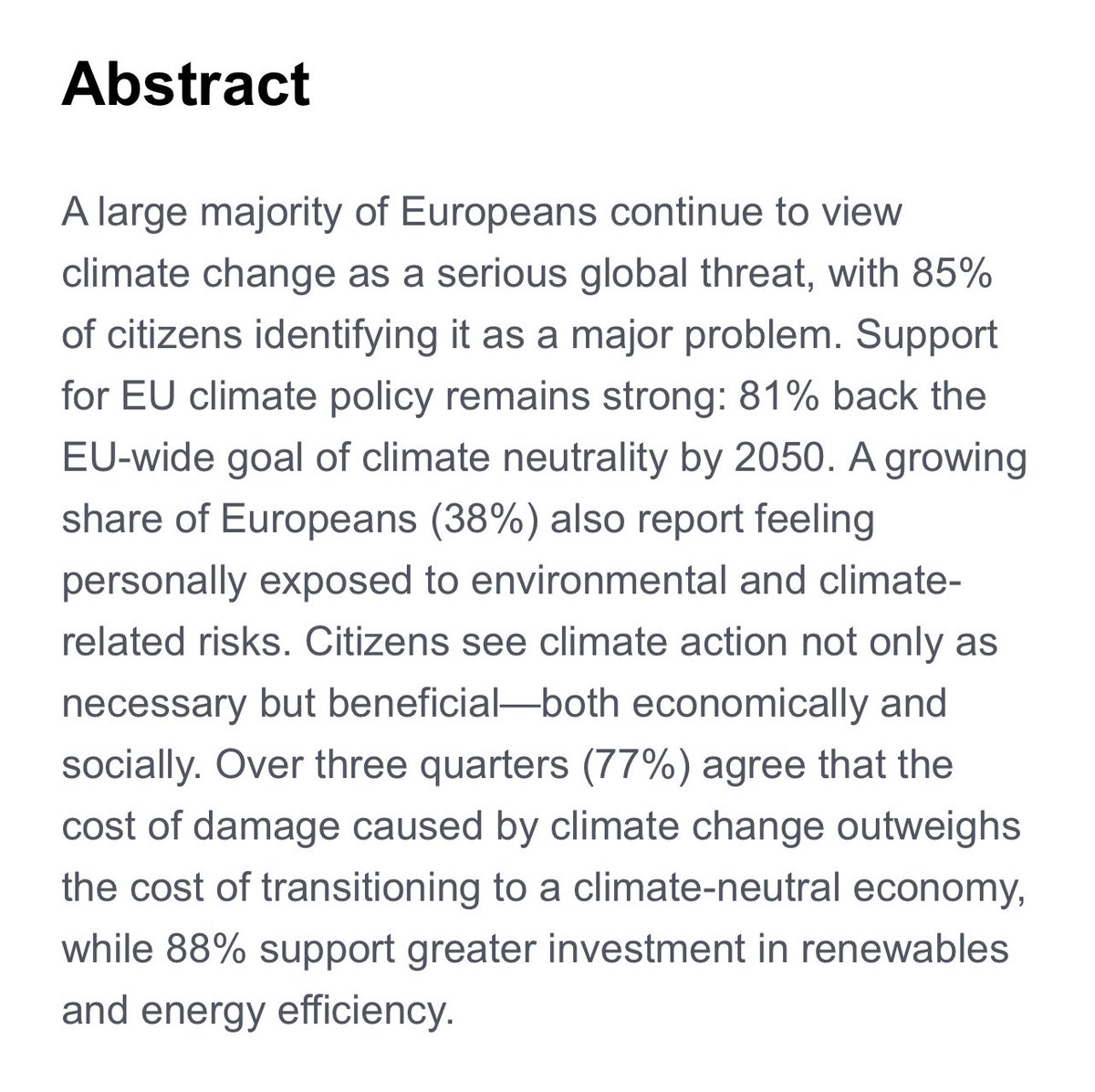 CyrilRitter's tweet photo. Eurobarometer survey of Europeans' views on #climatechange, June 2025 https://t.co/HmCAeDjQE7 https://t.co/uvYgxLZfHM