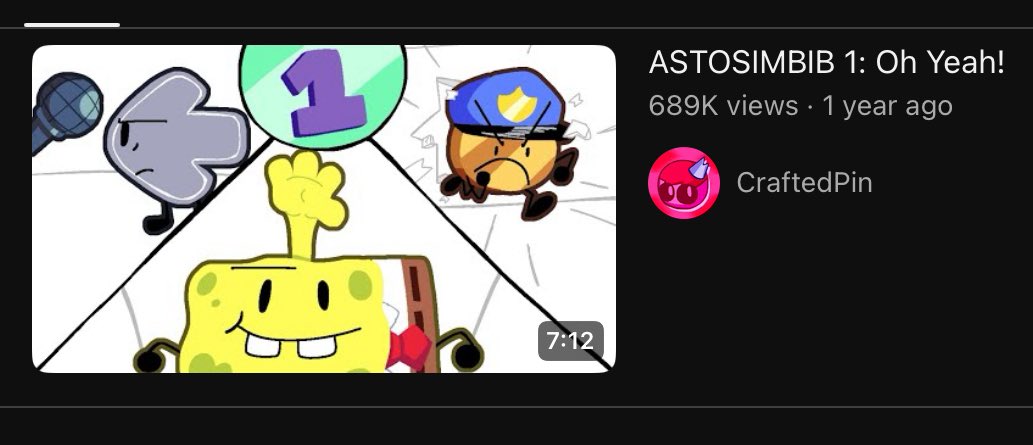 CraftedPin's tweet image. 1 Year ago Today, ASTOSIMBIB Premiered on Youtube. And thousands of comments for the next episode were posted… #osctwt #objectshowcommunity