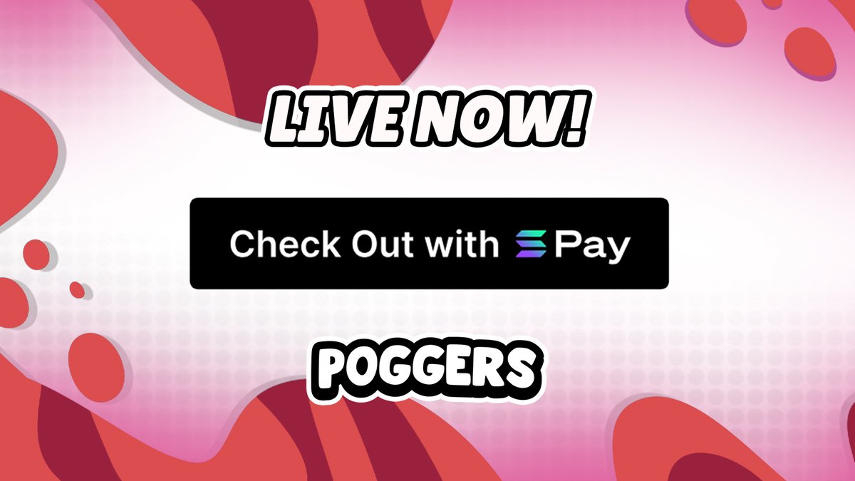 Solana Pay is LIVE on the Poggers Shop! 

Pay with POGGERS, SOL, USDC, or USDT. 

Plus, get 10% OFF all POGGERS transactions automatically!
