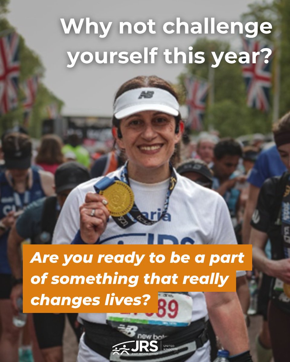 JRSUK's tweet image. Why not challenge yourself and run to raise money for people seeking sanctuary?
Whether it’s a 10K, a half marathon, or something bigger — join Team JRS UK and take on a Challenge Event in solidarity with refugees.
jrsuk.net/challenge-even…