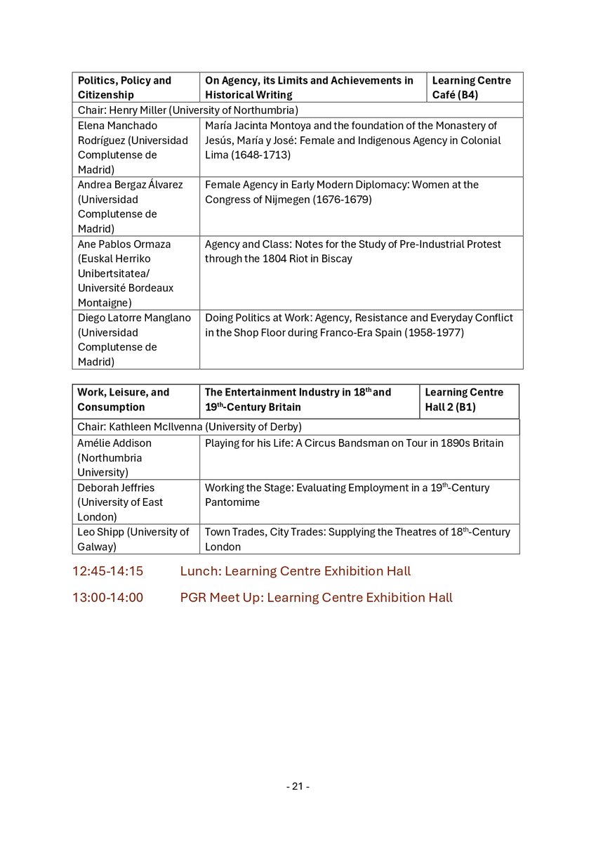 En el marco de la Annual Conference de la <a href="/socialhistsoc/">SocialHistorySociety</a>, <a href="/Diego_LatoMang/">Diego Latorre Manglano</a> y yo coorganizamos este panel, al que se nos unen Elena Manchado Rodríguez y Ane Pablos Ormaza. 

"On Agency, its Limits and Achievements in Historical Writing"
📅8 julio, 11:15-12:45. Dudley, Reino Unido.