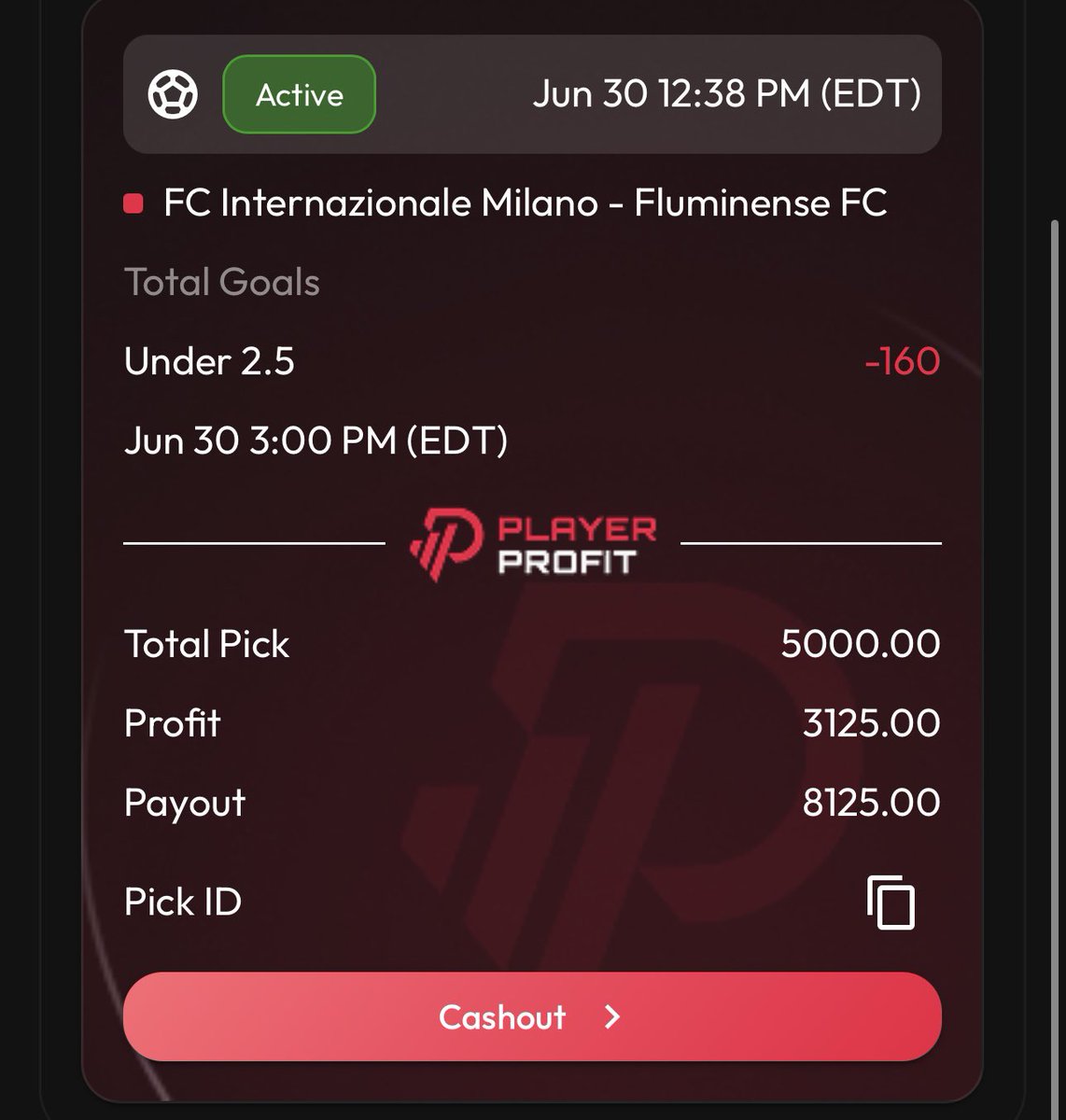 🍀GOBLIN PICKS💰 (@potdprizepicks) on Twitter photo Cashing $8K on Club World Cup parlay💰
Is not even my money I’m using <a href="/Player_profit/">Player Profit</a> funded account
Like & Dm funded to get started using their money to make you 🤑 Cashing $8K on Club World Cup parlay💰
Is not even my money I’m using <a href="/Player_profit/">Player Profit</a> funded account
Like & Dm funded to get started using their money to make you 🤑