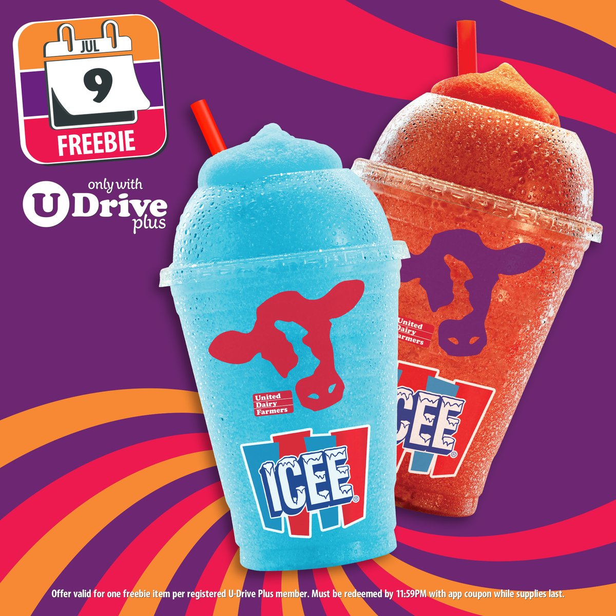 Chill out on 7/9/25 with a FREE ICEE app coupon! #WednesdayFreebie 📲 Download, register &amp; save! udfinc.com/u-drive/