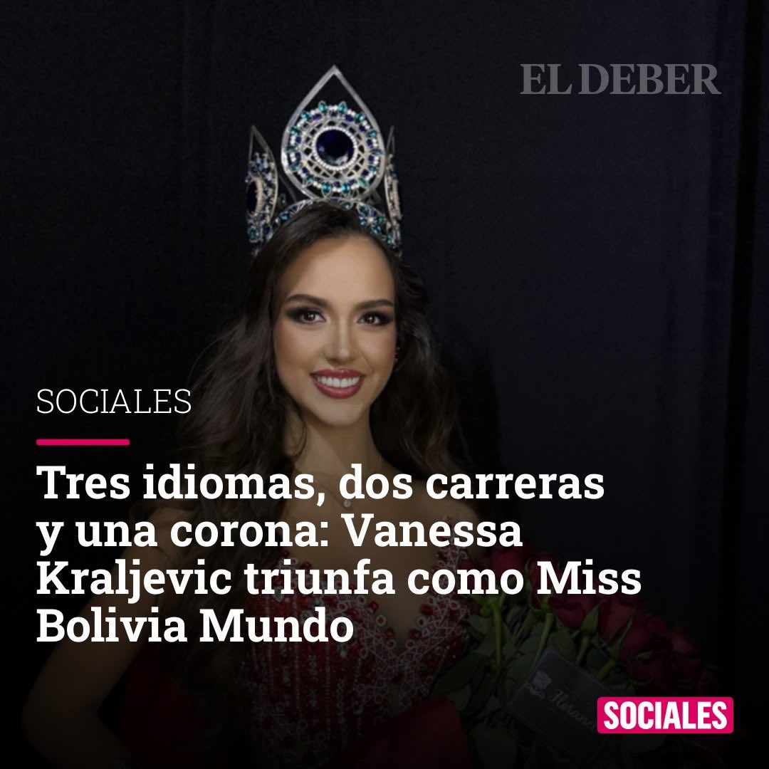 ¿Te das cuenta que la nueva miss Bolivia es más preparada que el 98% de los candidatos a parlamentarios del país?

facebook.com/share/p/15xxS3…