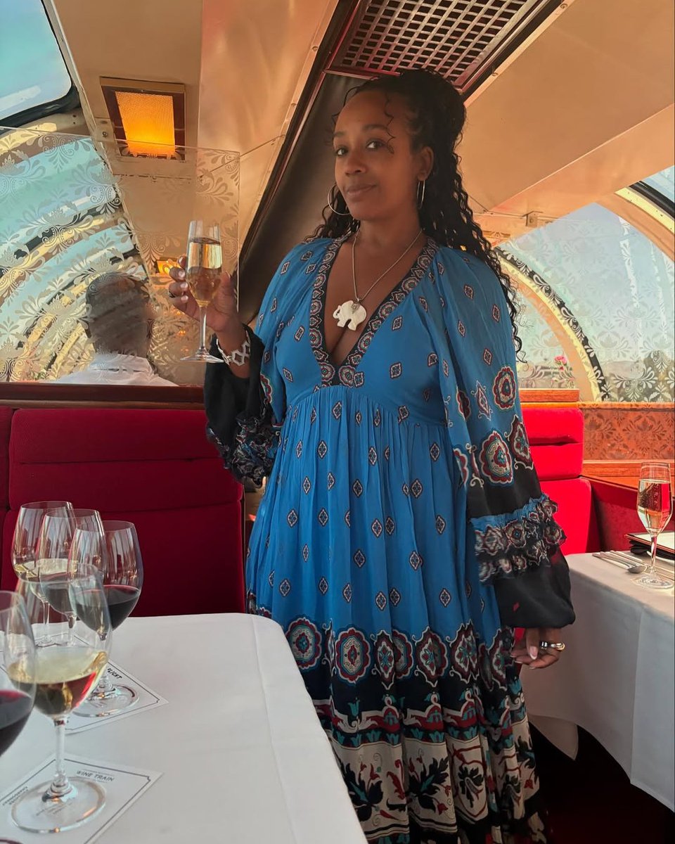 Serving up main character energy, one luxurious ride at a time. ✨ 

📸 on IG: styledbymeshamantra | #NapaValleyWineTrain