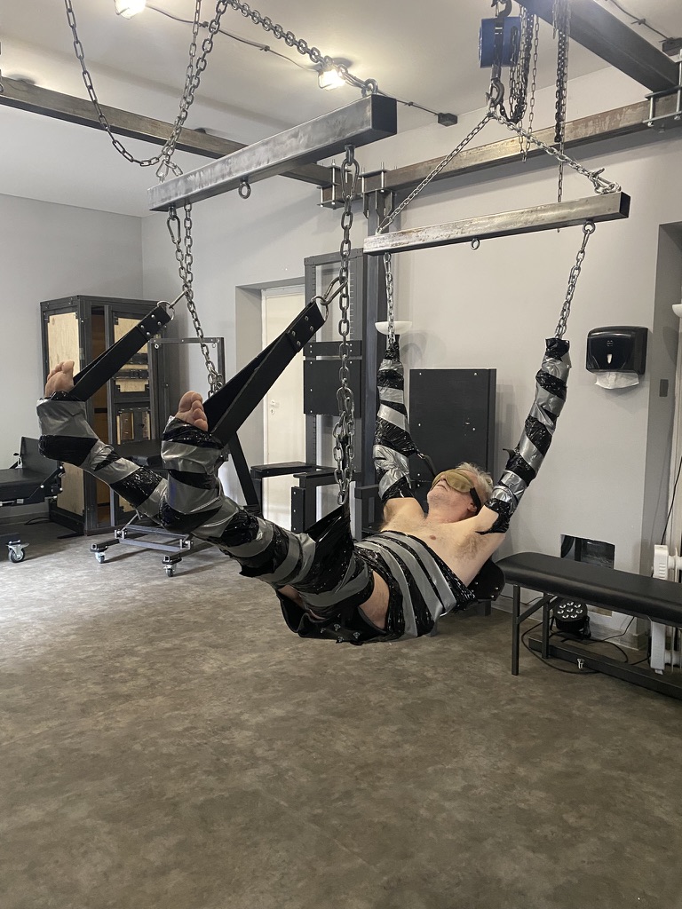 Madame Mystique ⛓️ PRO DOMME (@madamemystiquex) on Twitter photo Mummified, suspended, and at my mercy — just the way he likes it 🖤🕷️
Nothing like a little human cocoon swing to brighten the day.
Duct tape: because silence is golden.
No subs were harmed in the making of this scene — only mildly humiliated 😈
At <a href="/WarsawPrison/">Warsaw Prison</a> Mummified, suspended, and at my mercy — just the way he likes it 🖤🕷️
Nothing like a little human cocoon swing to brighten the day.
Duct tape: because silence is golden.
No subs were harmed in the making of this scene — only mildly humiliated 😈
At <a href="/WarsawPrison/">Warsaw Prison</a>