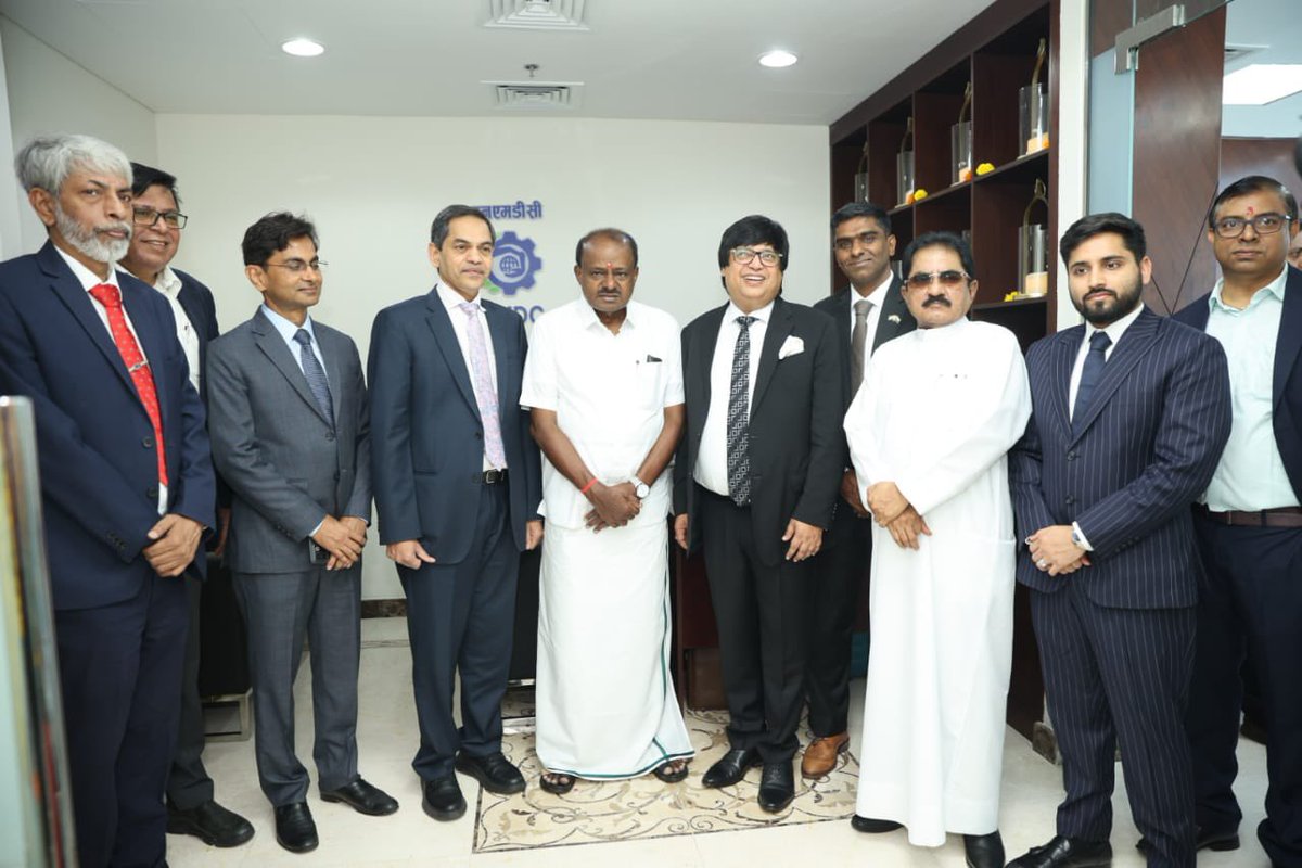 India in Dubai (@cgidubai) on Twitter photo 🇮🇳 Proud moment as Hon’ble Minister of Steel & Heavy Industries, <a href="/hd_kumaraswamy/">ಹೆಚ್.ಡಿ.ಕುಮಾರಸ್ವಾಮಿ | H.D.Kumaraswamy</a> inaugurated the representative offices of NMDC & MECON in Dubai — a strategic step towards expanding India’s Heavy Industries footprint globally and deepening ties with the UAE. 🇮🇳 Proud moment as Hon’ble Minister of Steel & Heavy Industries, <a href="/hd_kumaraswamy/">ಹೆಚ್.ಡಿ.ಕುಮಾರಸ್ವಾಮಿ | H.D.Kumaraswamy</a> inaugurated the representative offices of NMDC & MECON in Dubai — a strategic step towards expanding India’s Heavy Industries footprint globally and deepening ties with the UAE.