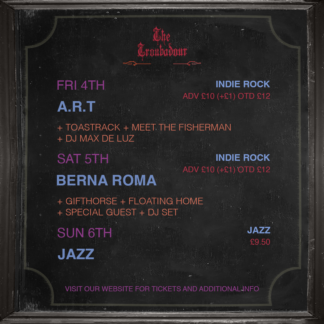 This week's lineup of independent artists 🎶

#earlscourt #supportindependentmusic #livemusic