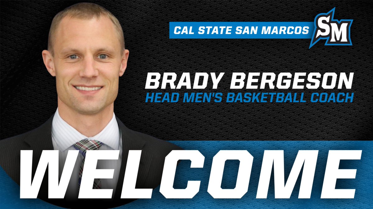 CSUSMcougars's tweet image. We're thrilled to welcome Brady Bergeson as the next head coach of @CSUSM_MBB! #BleedBlue
📰 csusmcougars.com/news/2025/6/30…