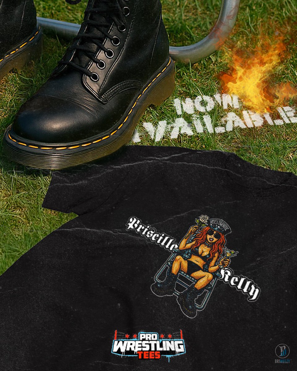 Get yours today! Like right now. 🥀🫦

prowrestlingtees.com/priscillakelly