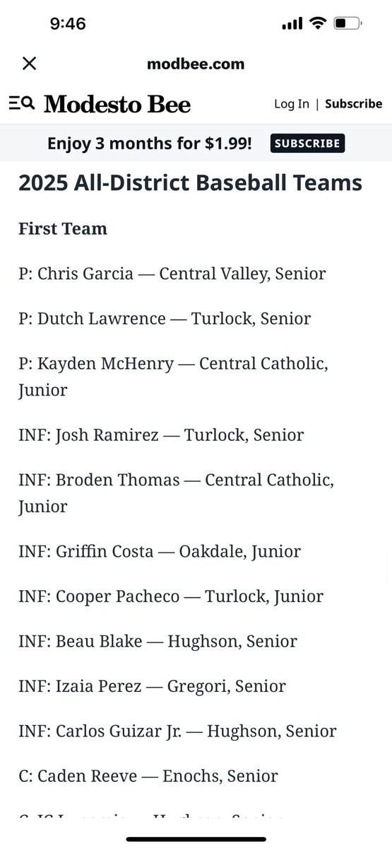 Congrats To <a href="/DutchLawrence06/">Dutch Lawrence</a> For First Team All District ⚾️ <a href="/TurlockB27454/">Turlock High School - Bulldog Baseball</a> <a href="/turlockbulldogs/">Turlock High Sports</a>