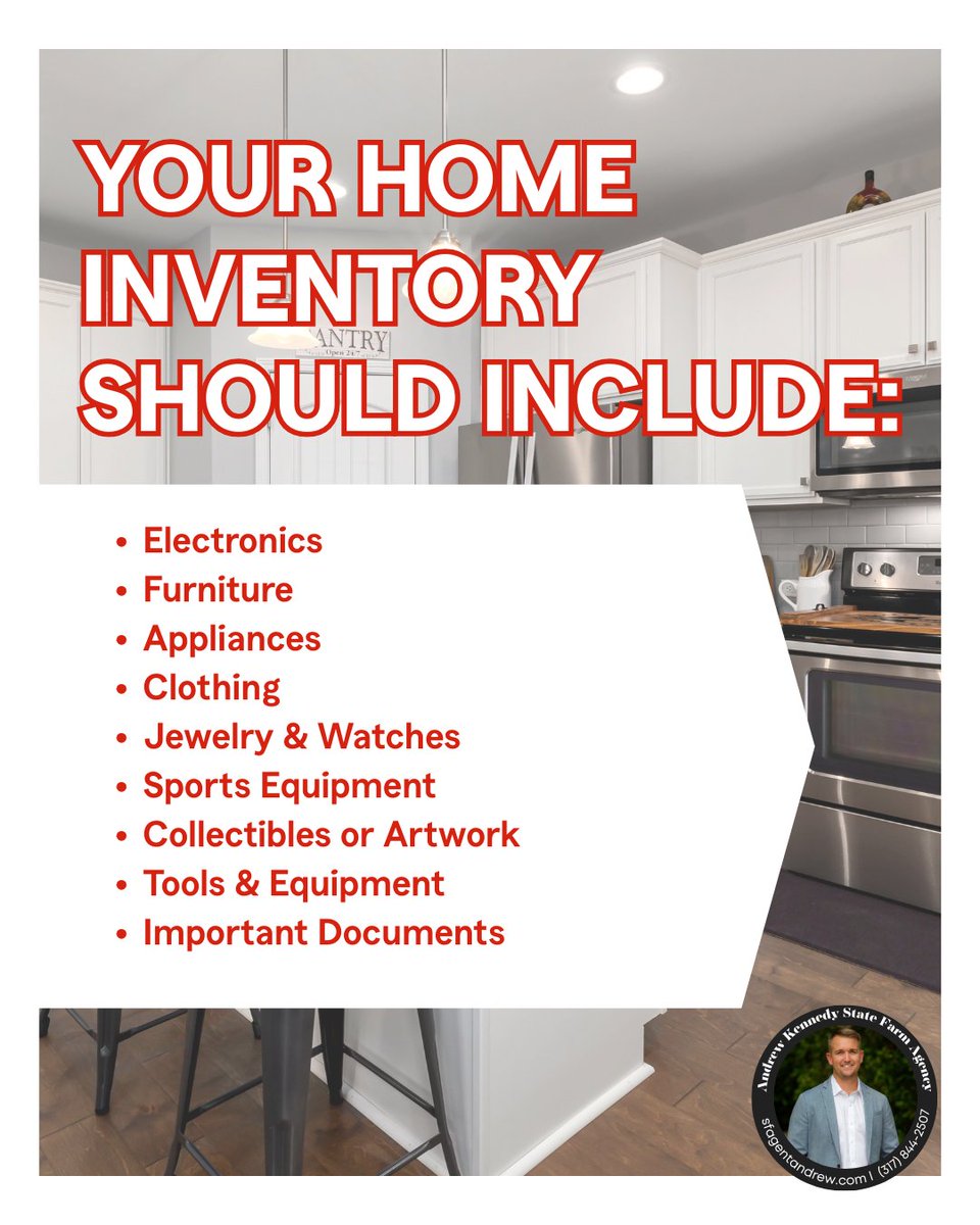 SFAgentAndrew's tweet image. Be honest. If you had to list everything in your home from memory, could you? A home inventory makes sure you don’t have to. I can help you get started with this simple checklist and digital tools that make it simple to track what matters. #SFAgentAndrew #AgentTip #CarmelIN