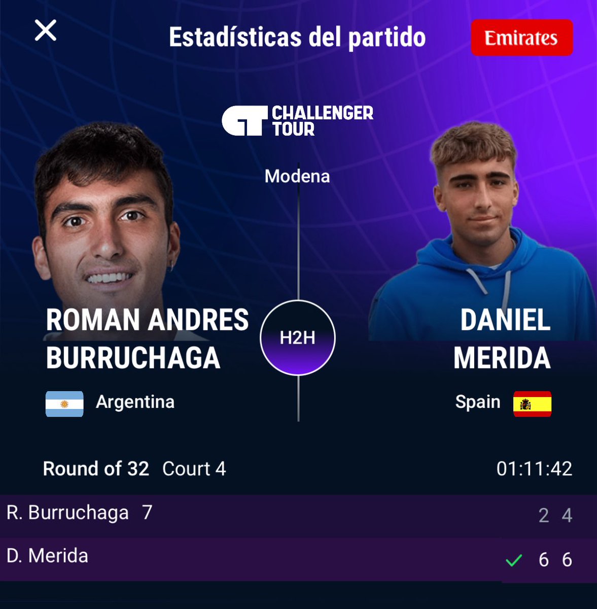 Mridatenis1's tweet image. Victoria en primera ronda en Modena, vamosss a por la precia de US Open…seguimosss