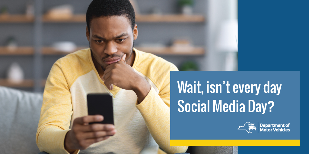 We’re a little puzzled that today is #SocialMediaDay. We thought that was every day. You can follow DMV online daily on Facebook, X,  Instagram and LinkedIn.