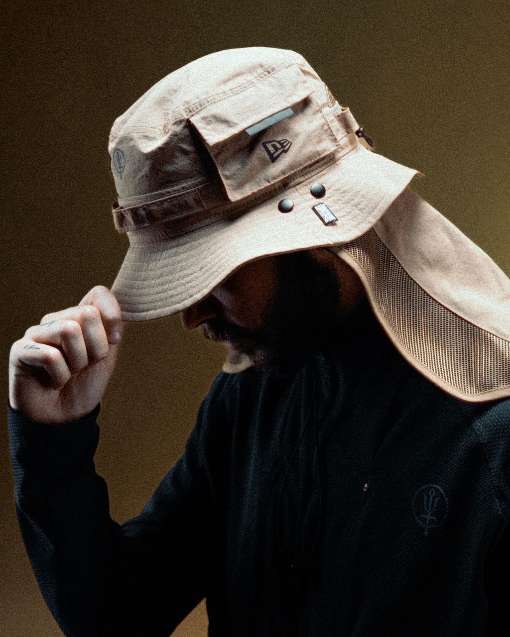 [New Era]★25SS★韓国人気★PACKABLE RIPSTOP BUCKET HAT NE800_darkroyal_full_front_731