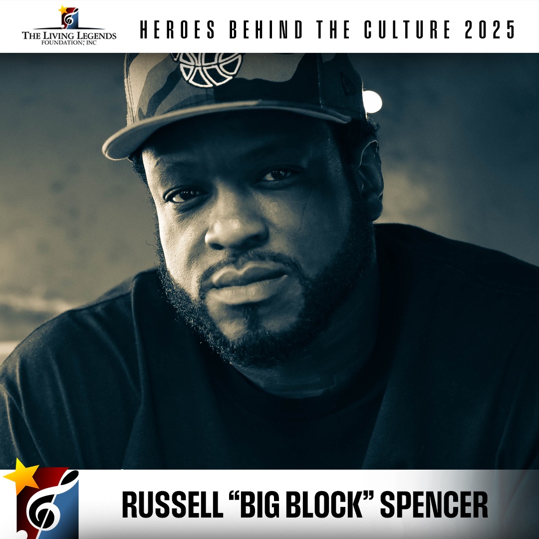 TheLLFInc's tweet photo. Today, the Living Legends Foundation is celebrating the Heroes of Black Music &amp; Culture. Join us in congratulating RUSSELL “BLOCK” SPENCER,  CEO of Block ENT, our recognized “Hero Behind The Culture”.

#livinglegendsfoundation #LivingLegend #HeroesBehindTheCulture #hero https://t.co/vydieH5yrQ