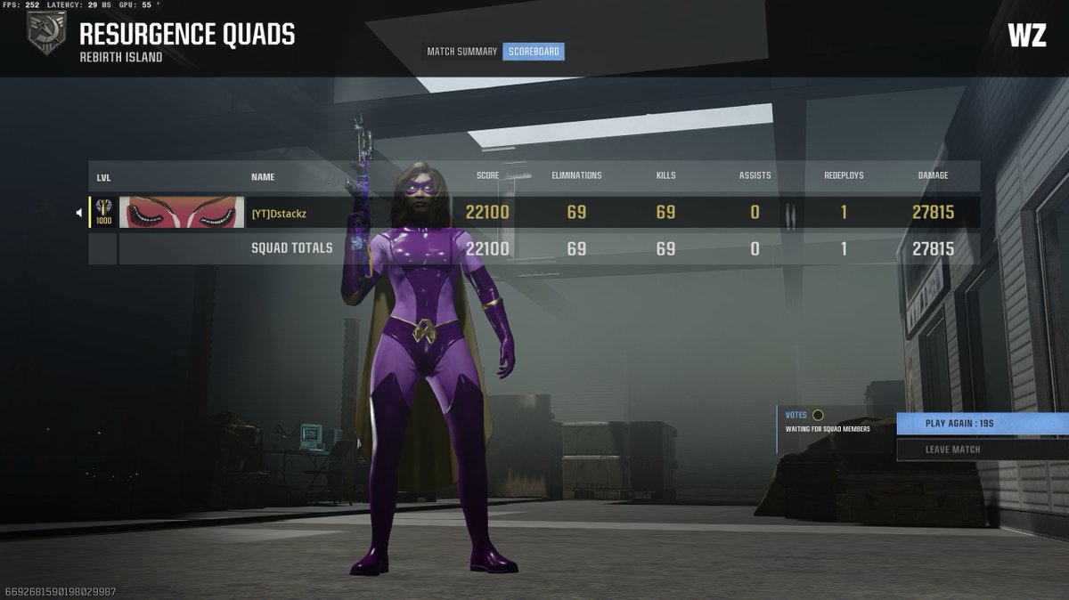 DstackzWZ's tweet image. new pr! 69👑