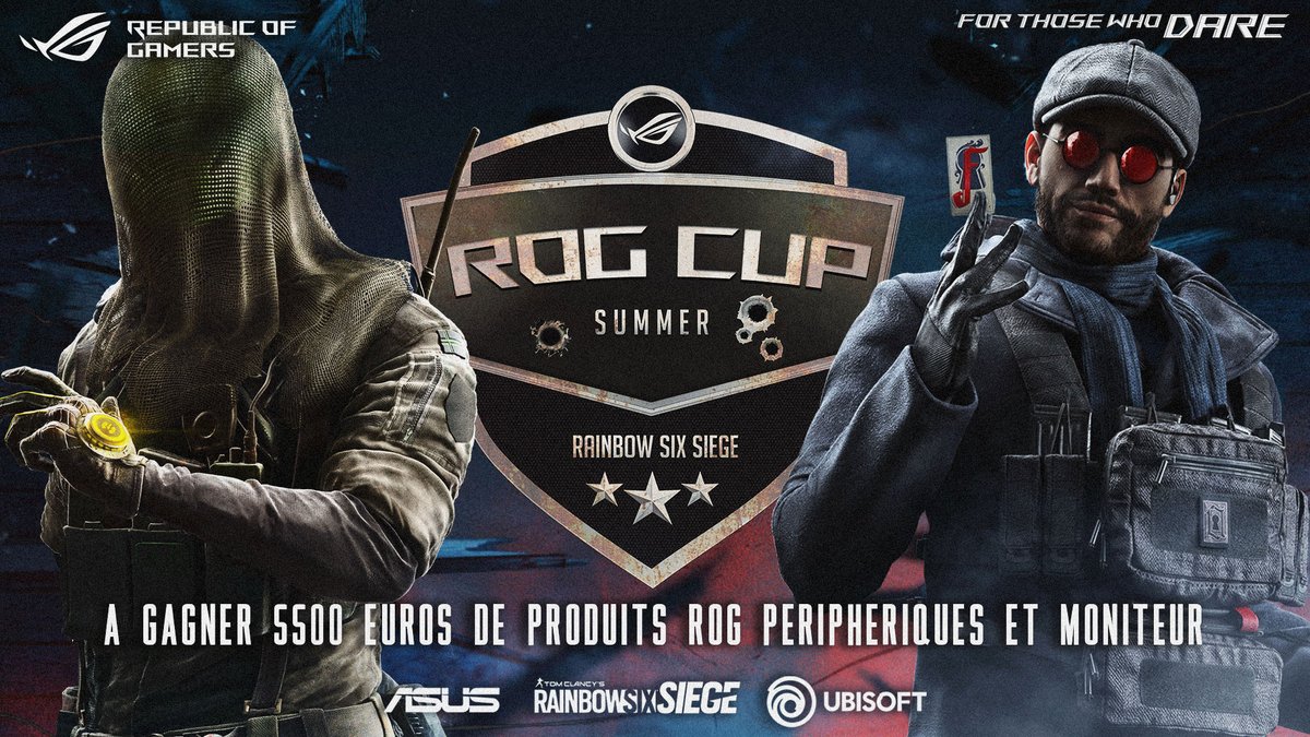 🎮🔥 LA ROG CUP SUMMER 2025 EST LANCÉE ! 🔥🎮

Les inscriptions officielles pour la première ROG CUP SUMMER 2025 sur Siege X sont OUVERTES !

👉 Inscris ton équipe ici : asus.fr/campaign/rogcu…

📅 DATES À RETENIR :

📢 Reveal &amp; ouverture des inscriptions : entre le 6 et le 10