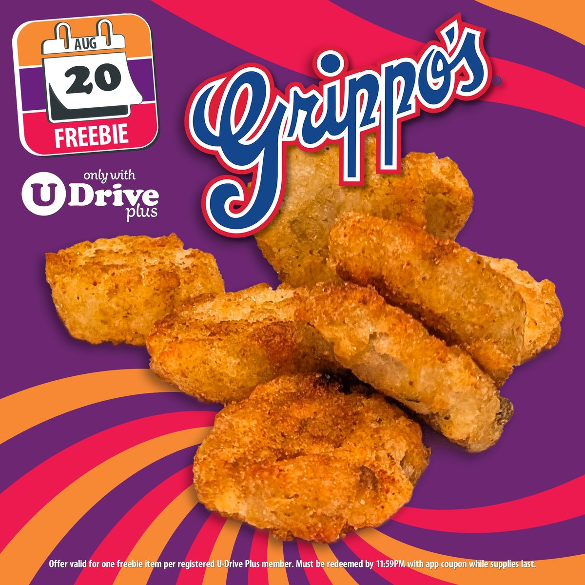 Try our Grippo's Spicy Hashbrowns tomorrow morning for FREE - Only 8/20/25 with app coupon! #WednesdayFreebie 📲 Download, register &amp; save! udfinc.com/u-drive/