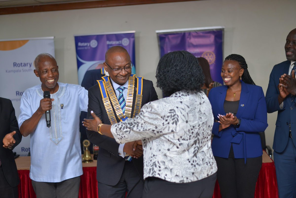 DG Anne Nkutu (@dgrotaryd9213) on Twitter photo ๐ Welcome District Governor Geoffrey Martin Kitakule!
With pride and optimism, we officially welcome District Governor Geoffrey Martin Kitakule as he receives the District Governorโs Chain and begins his term at the helm of Rotary District 9213.
@gkitakule | #Unite4Good9213 ๐ Welcome District Governor Geoffrey Martin Kitakule!
With pride and optimism, we officially welcome District Governor Geoffrey Martin Kitakule as he receives the District Governorโs Chain and begins his term at the helm of Rotary District 9213.
@gkitakule | #Unite4Good9213