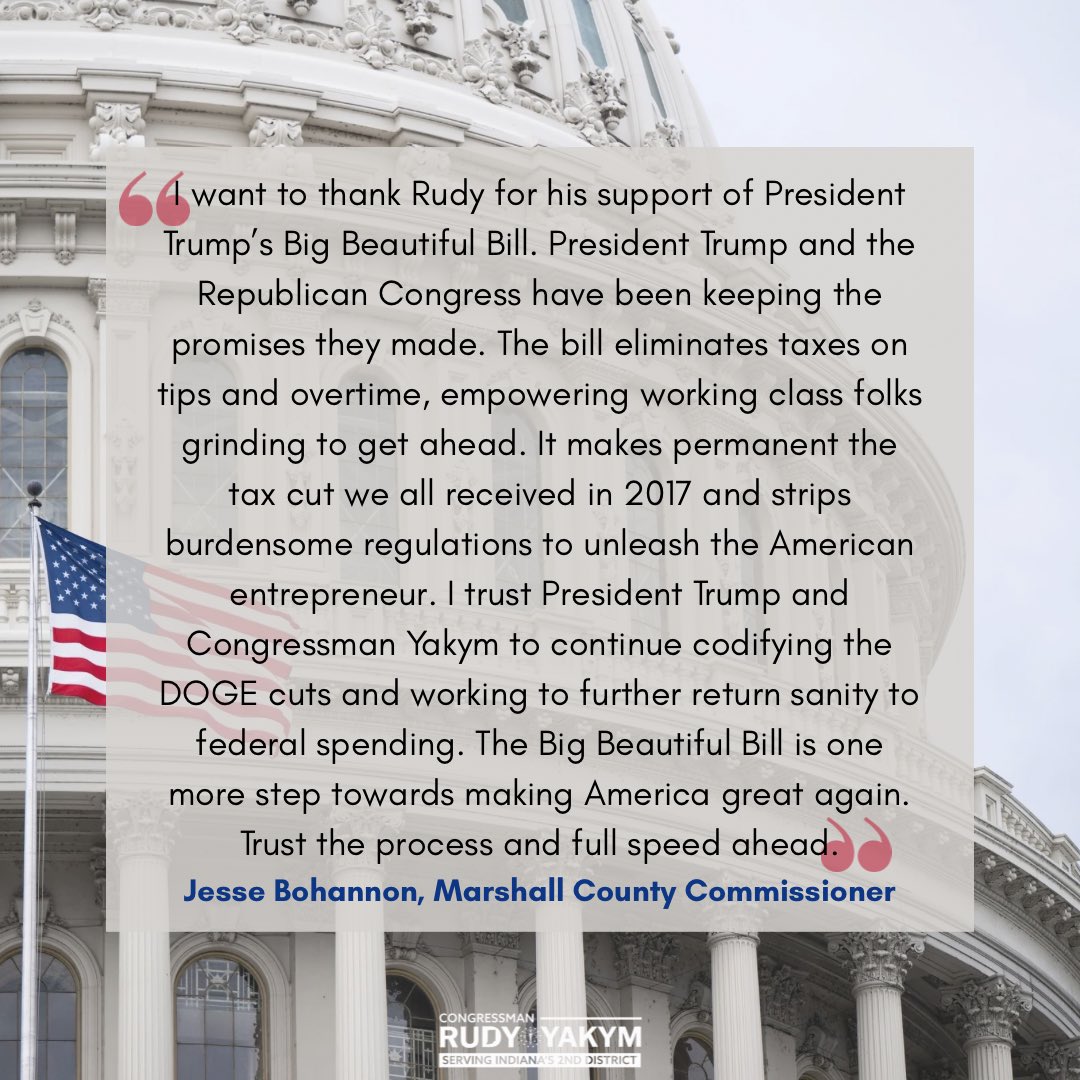 Congressman Rudy Yakym tweet media