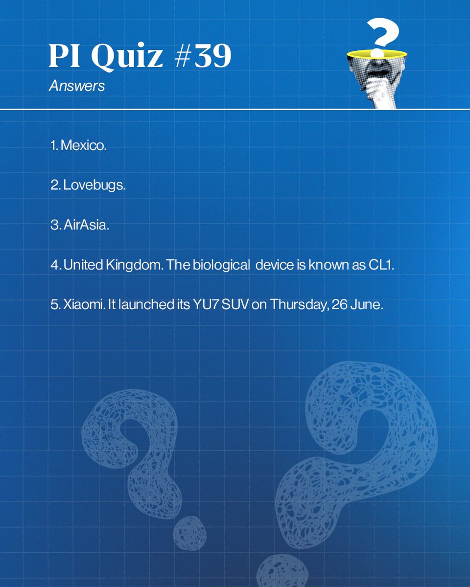 _PressInsider_'s tweet image. #PIQuiz | From rogue rocket debris to brain-grown Pong players, this week’s headlines were anything but ordinary.
If you’re plugged into geopolitics, tech frontiers, or viral consumer wins—this quiz is your litmus test.

Swipe to test your global smarts. Stay sharp, stay curious.…
