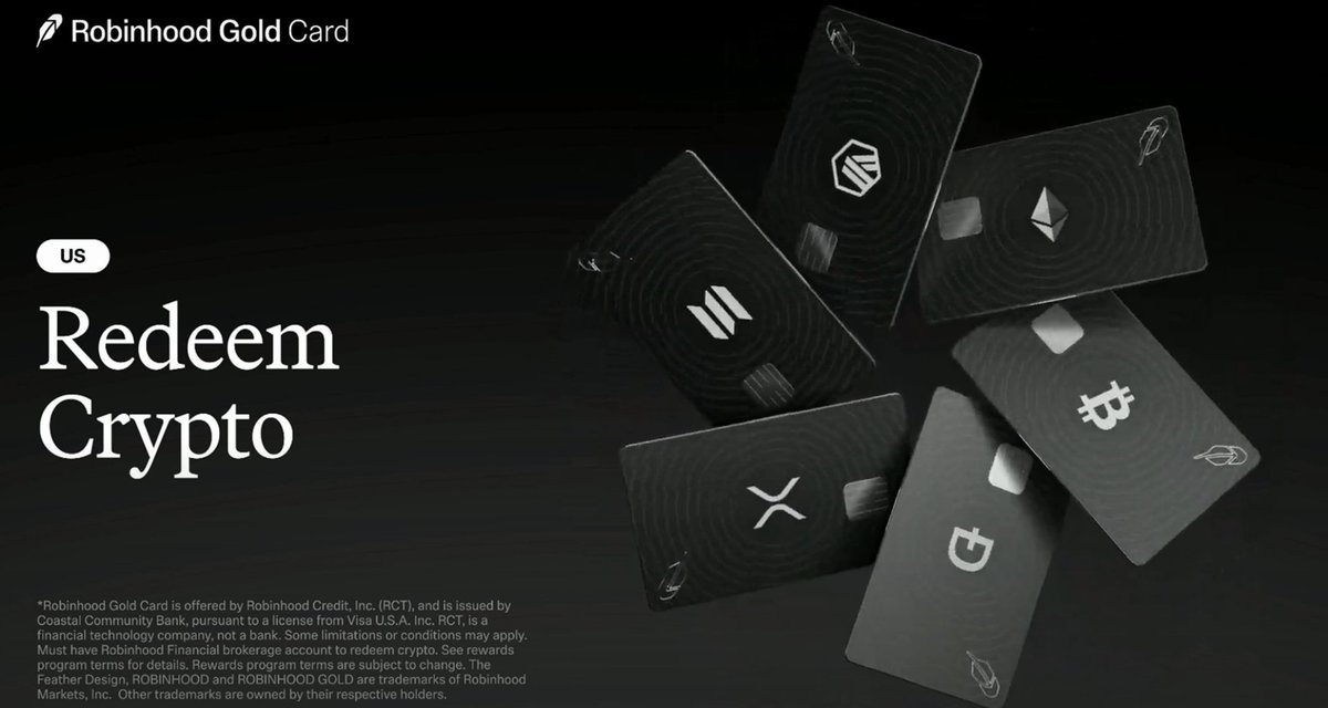 mrnguyen007's tweet image. 🚨 🚨 BREAKING NEWS:

Robinhood announced today an XRP crypto back credit card. Earn XRP on every purchase. 📃 🪙 💰 🇺🇸 

#XRP #RLUSD #XRPETF 💎 💎 💎 💎 💎 💎 💎 💎 💎