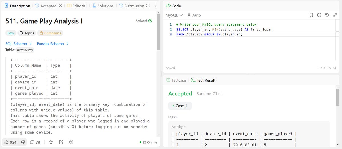 rituu_09's tweet image. Day 181 of 2025:
👩💻
#DSA #CodeAndGrow #CodingJourney #2025Goals #leetcode #letsconnect #geeksforgeeks