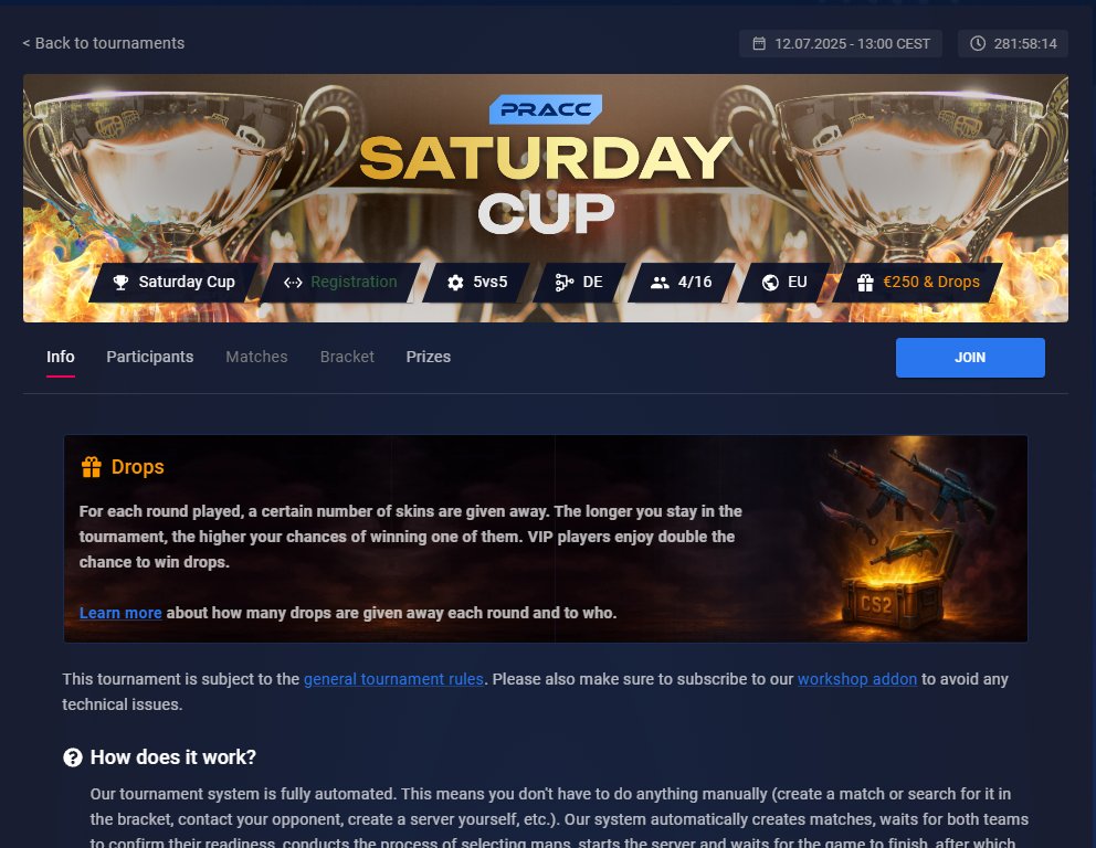 The next Saturday cup with 250€ on the line. Limited Slots open, go for it

👉tinyurl.com/272rp666