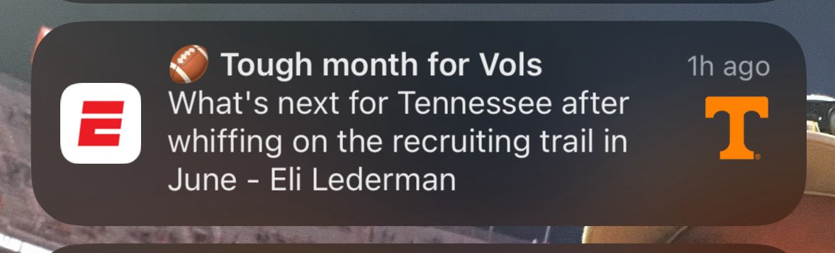 But yet, according to <a href="/elilederman/">__Eli__</a> Tennessee is whiffing on the recruiting trail. Dumbass
