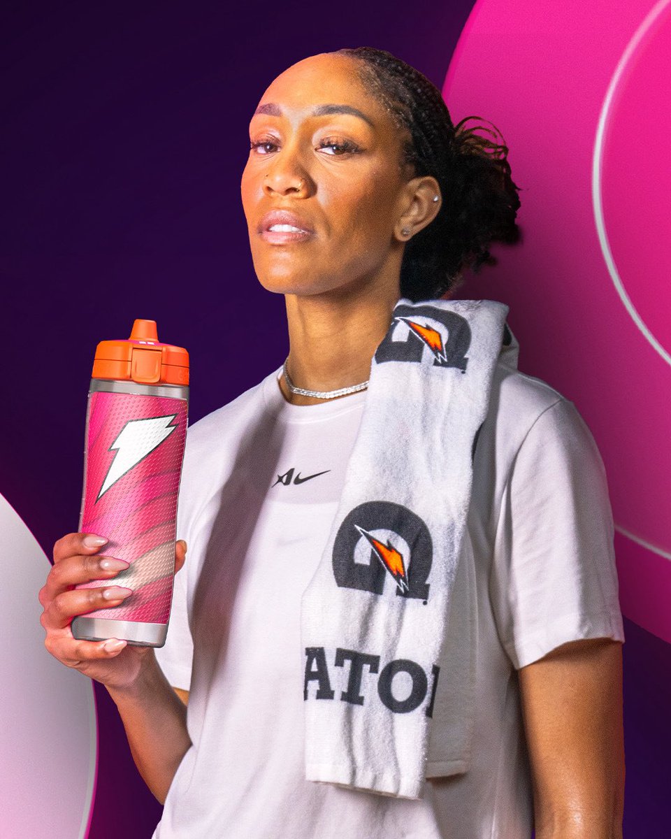 Gatorade's tweet image. 5k points down and fueled for more ⚡️
Go cop the limited edition Gatorade x @_ajawilson22 bottle right now on Gatorade.com.