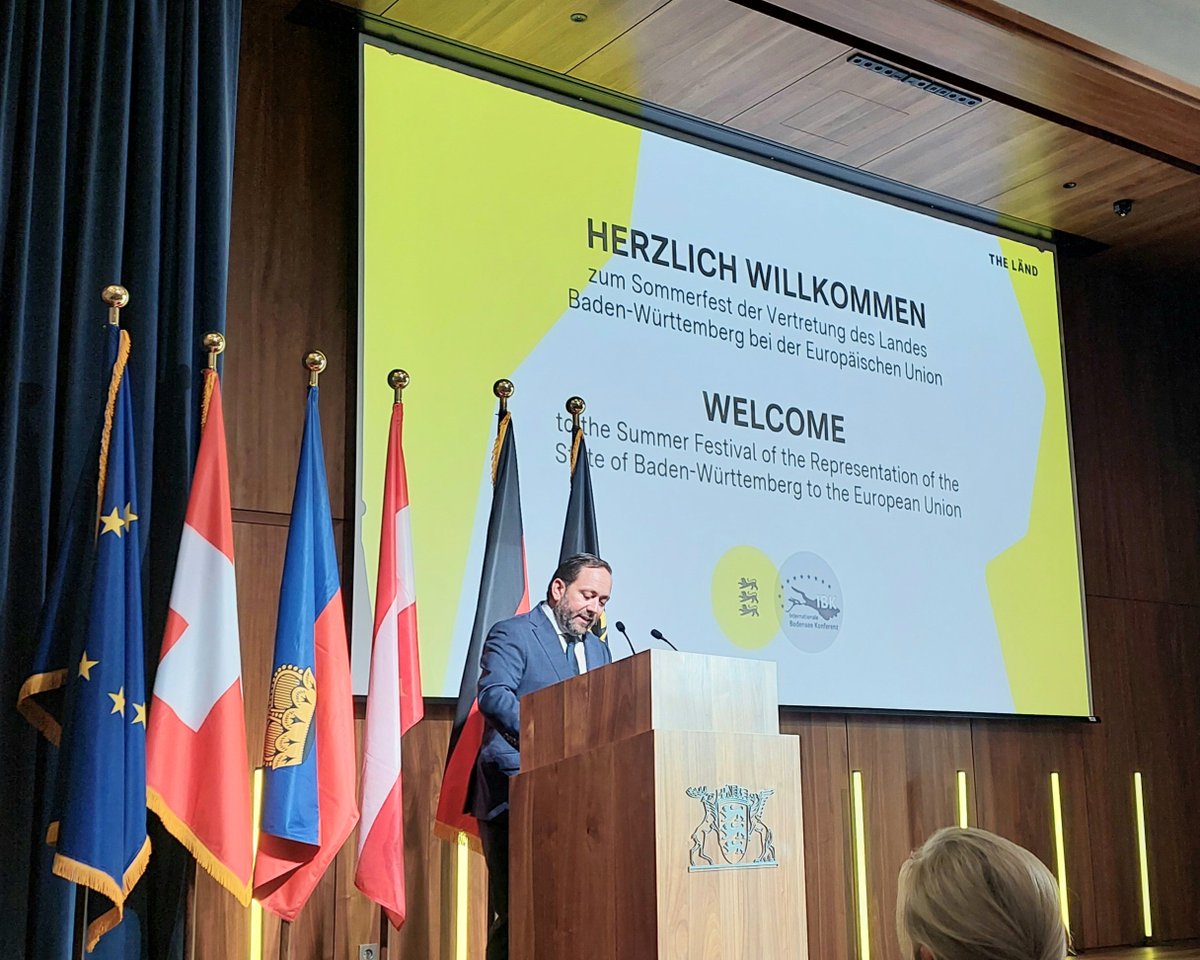 Speech of State Secretary Florian Hassler at the Summer Festival of the Representation of the State of Baden-Württemberg to the European Union
