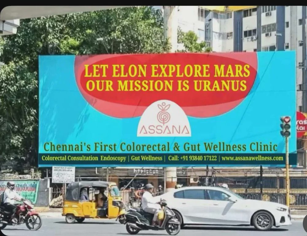 This billboard in India