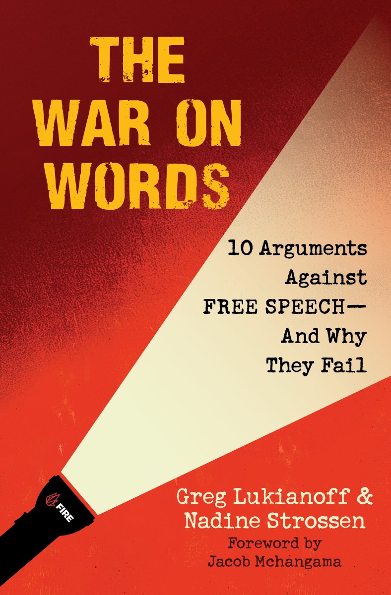 skyhorsepub's tweet image. TOMORROW July 1st 4pm ET Join Nadine Strossen and @TheFIREorg President & CEO @glukianoff on The Eternally Radical Idea Substack LIVE to talk about their new book, The War on Words.
A one hour discussion about the book and Q&A with the authors!
open.substack.com/live-stream/39…