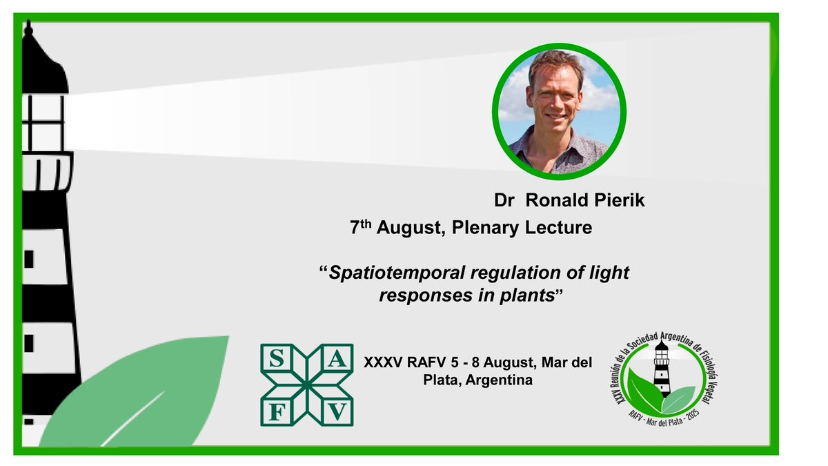 🌿 En nuestra próxima RAFV también tenemos el honor de contar con el Dr Ronald Pierik como orador en plenarias. No se la pierdan!!  

🌻Join us for the Plenary Lecture by Dr Ronald Pierik at the XXXV RAFV

Deadline for abstract submission: today 30/06!
 fisiologiavegetal.org/rafv/