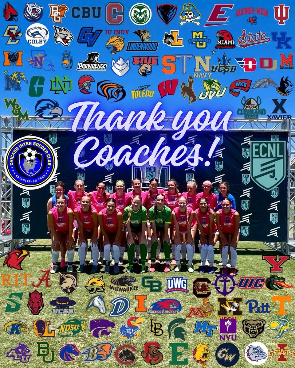 Abigail Shellito ‘27 (@abby_shellitogk) on Twitter photo A HUGE thank you to all the coaches who came to watch my team play! Thank you @ecnlgirls for another amazing event!
<a href="/chiINTER/">Chicago Inter SC</a> <a href="/Chiinter09ECNL/">Chicago Inter 09 ECNL</a> <a href="/PrepSoccer/">Prep Soccer ⚽️</a> <a href="/TheSoccerWire/">SoccerWire</a> <a href="/ImYouthSoccer/">ECNL/GA/Recruiting/College Soccer</a> A HUGE thank you to all the coaches who came to watch my team play! Thank you @ecnlgirls for another amazing event!
<a href="/chiINTER/">Chicago Inter SC</a> <a href="/Chiinter09ECNL/">Chicago Inter 09 ECNL</a> <a href="/PrepSoccer/">Prep Soccer ⚽️</a> <a href="/TheSoccerWire/">SoccerWire</a> <a href="/ImYouthSoccer/">ECNL/GA/Recruiting/College Soccer</a>