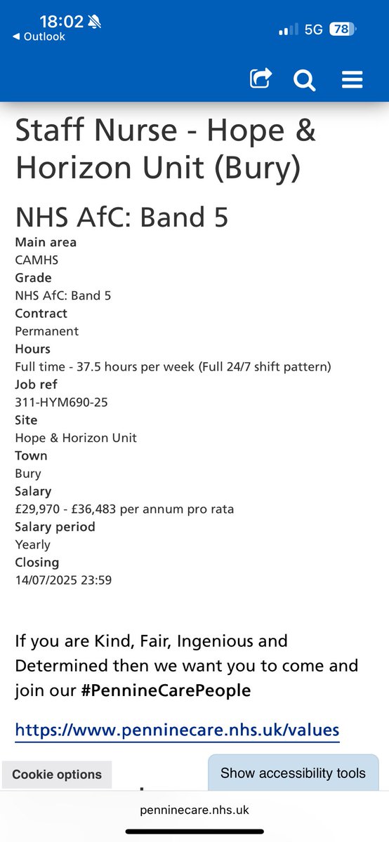 🗣️ Band 5 RMN posts available on CAMHS inpatients.

🗣️Preceptors are welcomed and supported. 

Check it out and share far and wide 👇🏻👇🏻
<a href="/CAMHSNetwork/">⭐️✨💙CAMHS Network💙✨⭐️</a> <a href="/CharGoodallRMN/">Charlotte Goodall</a> <a href="/LozShan/">Laura Shannon</a> <a href="/SarahJLeah/">Sarah Leah</a> <a href="/ChrisMurrayAD/">Chris Murray</a> <a href="/PennineCareJobs/">Pennine Care Jobs</a>