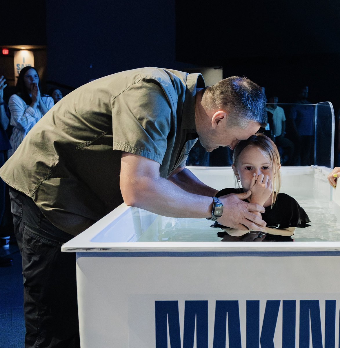 _chasebishop's tweet image. So proud of my girl Emi! I’ve been blessed to baptize all 3 of my kids now. God is good!