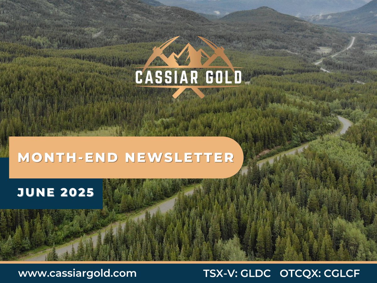 Our June 2025 Cassiar Gold Newsletter is out now! Follow the link below for a recap of all recent updates, events and activities!📝

🔗Find it here: cassiargold-20644970.hs-sites.com/cassiar-gold-j…

$GLDC.V $CGLCF