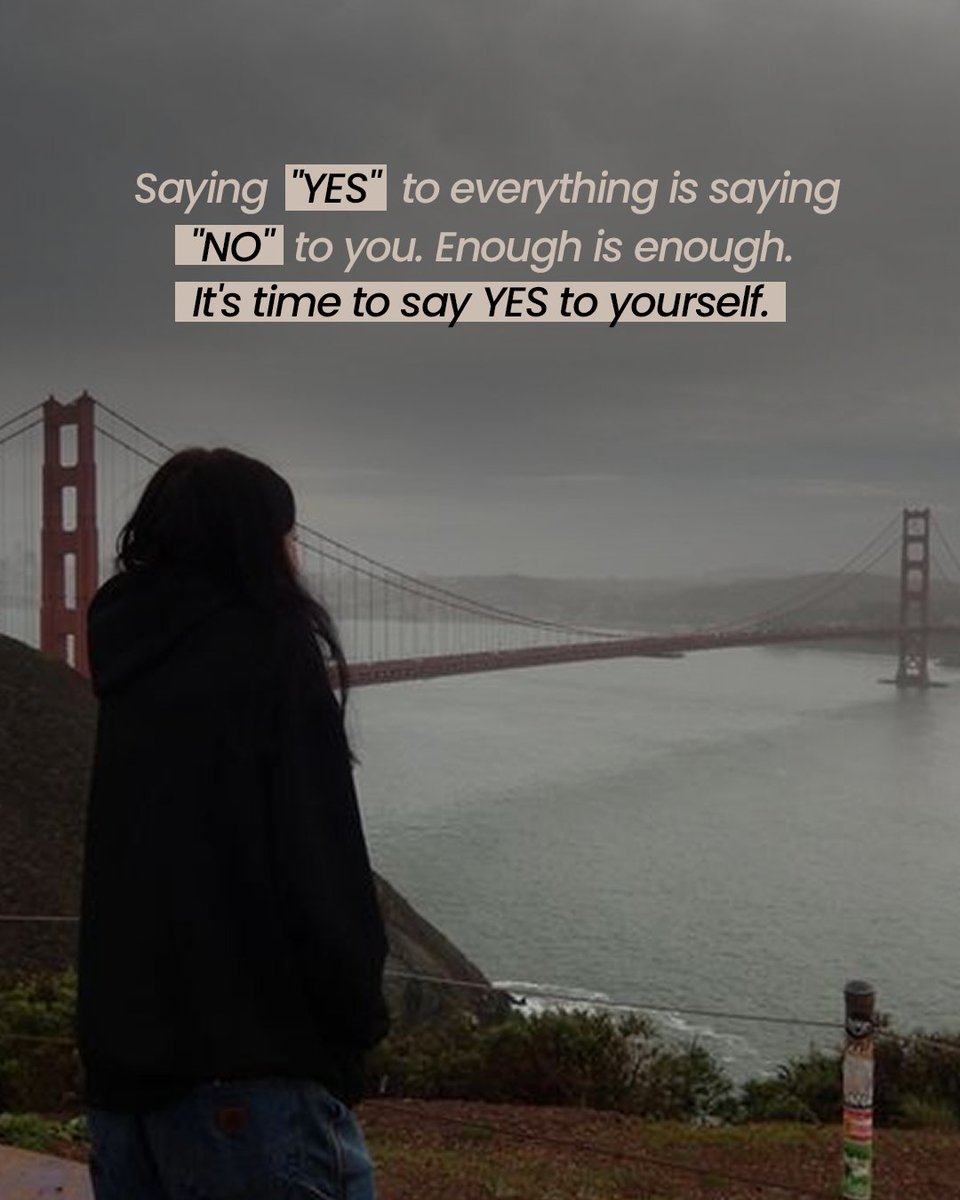 theauthorangieb's tweet image. People-pleasing is exhausting.

Every “yes” to others shouldn’t mean a “no” to yourself. Set boundaries, protect your peace, and start prioritizing you.

#Angelacarter #Howtofreeyourselffromstress #Innerpeace #Stressfree