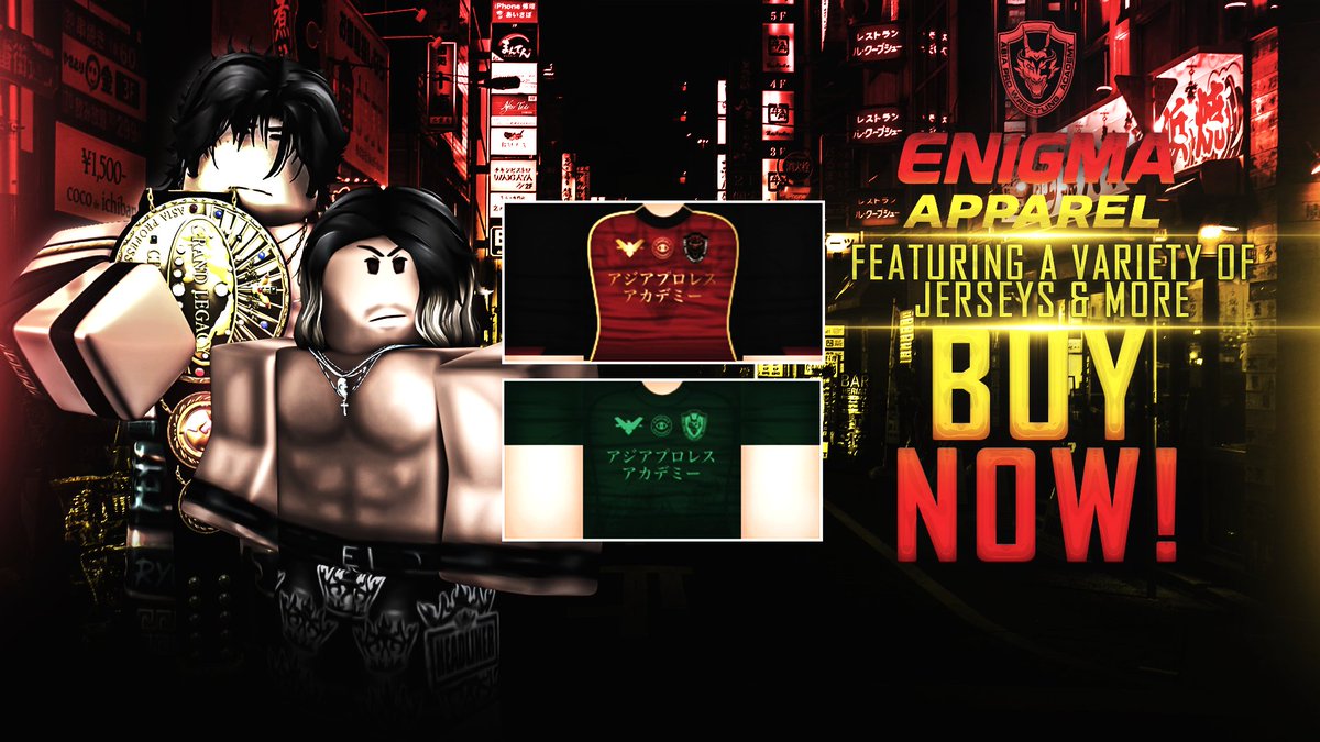 APWA x ENIGMA Apparel | Partnership &amp; Jerseys
Enigma Apparel has been nice enough to make a couple of jerseys for Asia Pro Wrestling Academy and we are approved to introduce you to these beautiful jerseys they have put out for us! Go ahead and grab some before the show tomorrow!