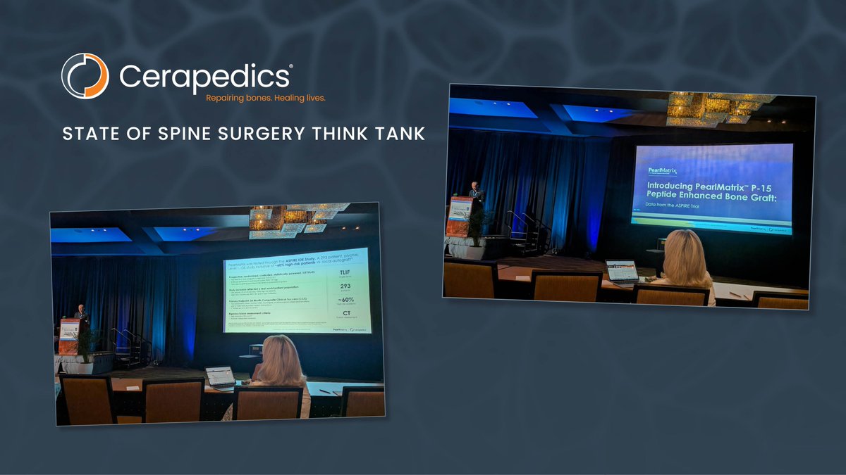 It was great to connect with colleagues at State Of Spine Surgery Think Tank and hear Dr. Isaac Moss introduce the NOW US APPROVED PearlMatrix P-15 Peptide Enhanced Bone Graft.

Did you attend? What was your biggest takeaway? Drop it in the comments 👇